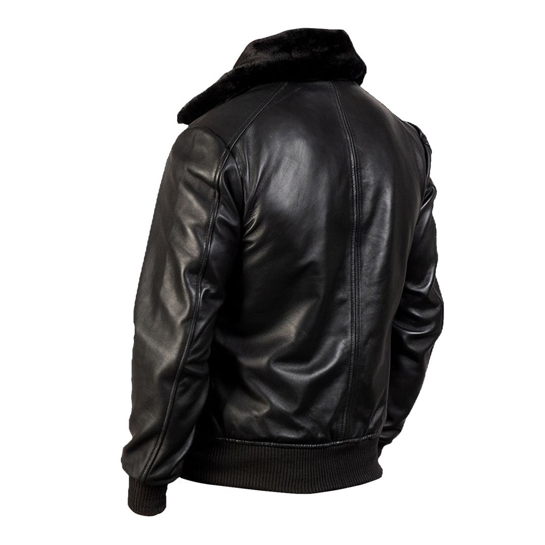 Mens G-1 Shearling Bomber Leather Jacket