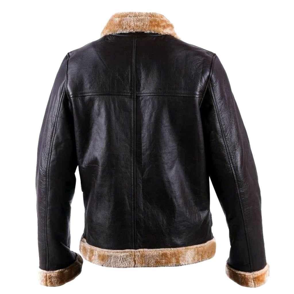 Mens B3 Sword Shearling Leather Jacket