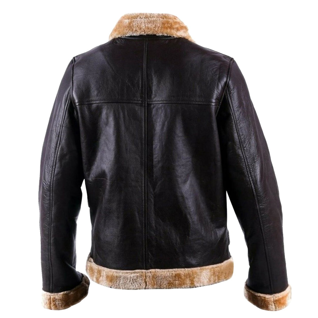 Mens B3 Sword Shearling Leather Jacket