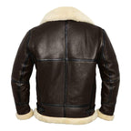 Mens Real Aviator Shearling Leather Jacket