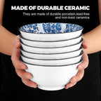 24oz Large Ceramic Ramen and Pho Bowls