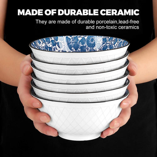 24oz Large Ceramic Ramen and Pho Bowls
