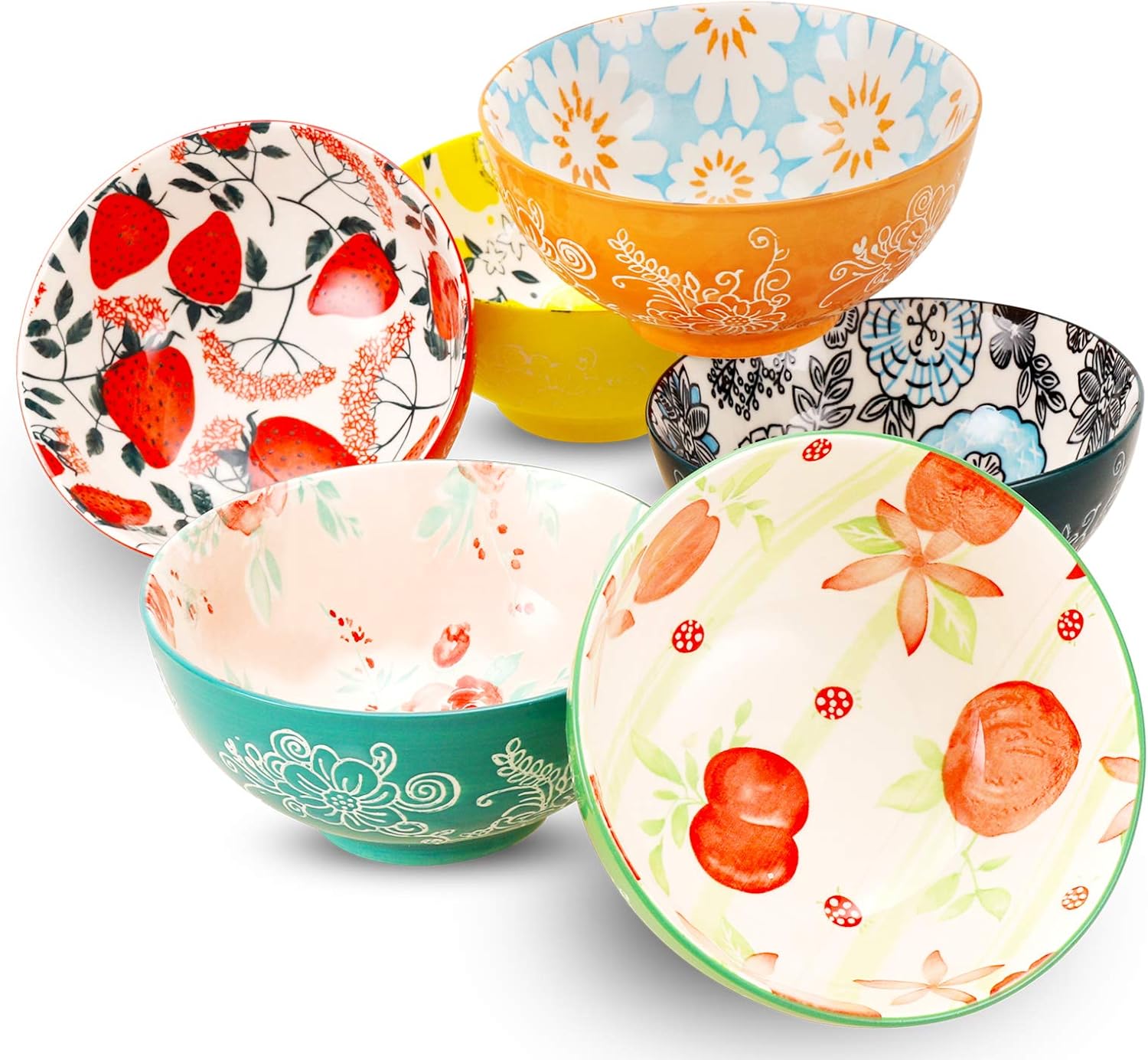 Assorted Design Porcelain Bowls for Everyday Dining