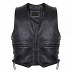 Black Leather Cowl Without Fasteners