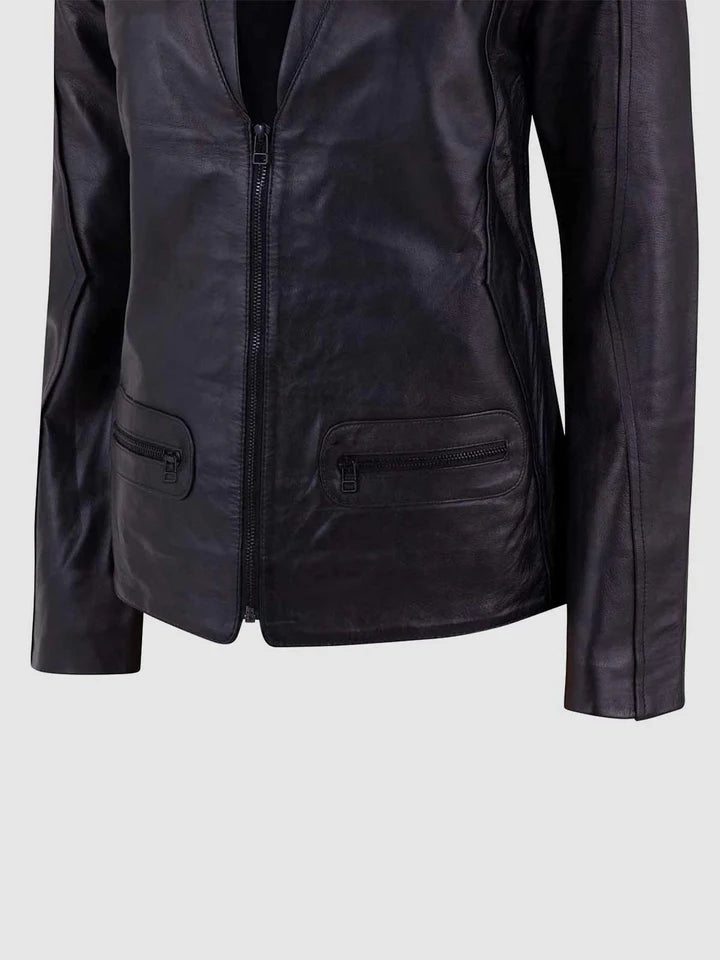 Soft Black Womens Leather Jacket