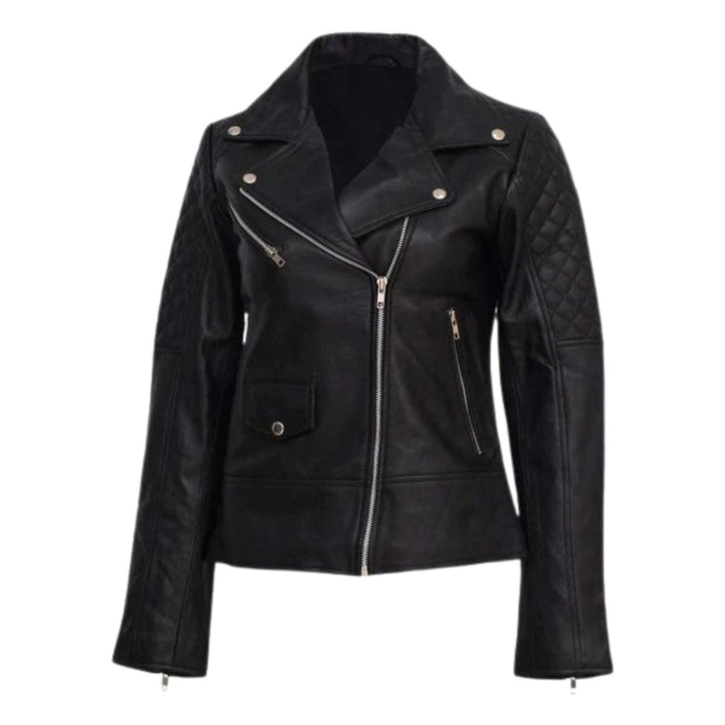 Elegant Womens Black Leather Jacket