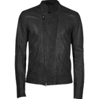 Maverick Men's Black Biker Leather Jacket
