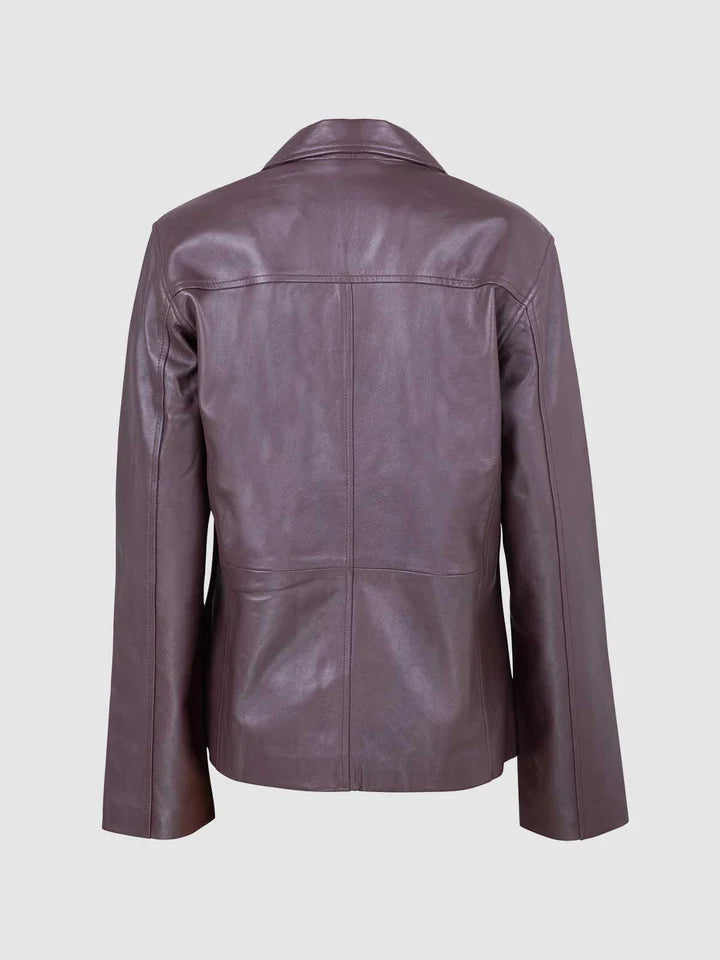 Womens Chocolate Brown Leather Jacket
