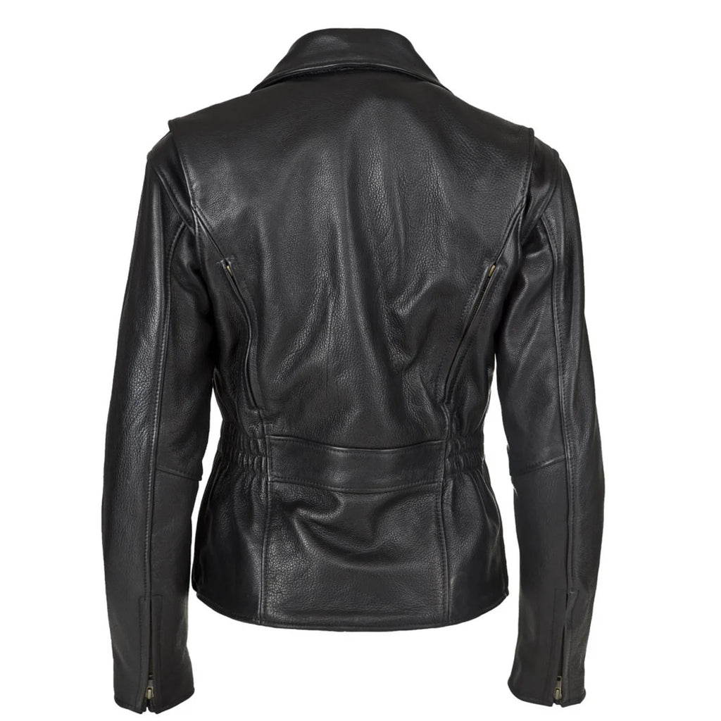 Womens Fitted Classic Motorcycle Jacket