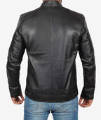 Mens Cafe Racer Jacket Black