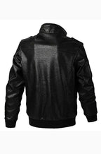 Mens Bomber Aviator Leather Jacket