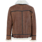 Mens Antique Shearling Aviator Jacket