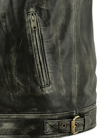 Charcoal Leather Jacket