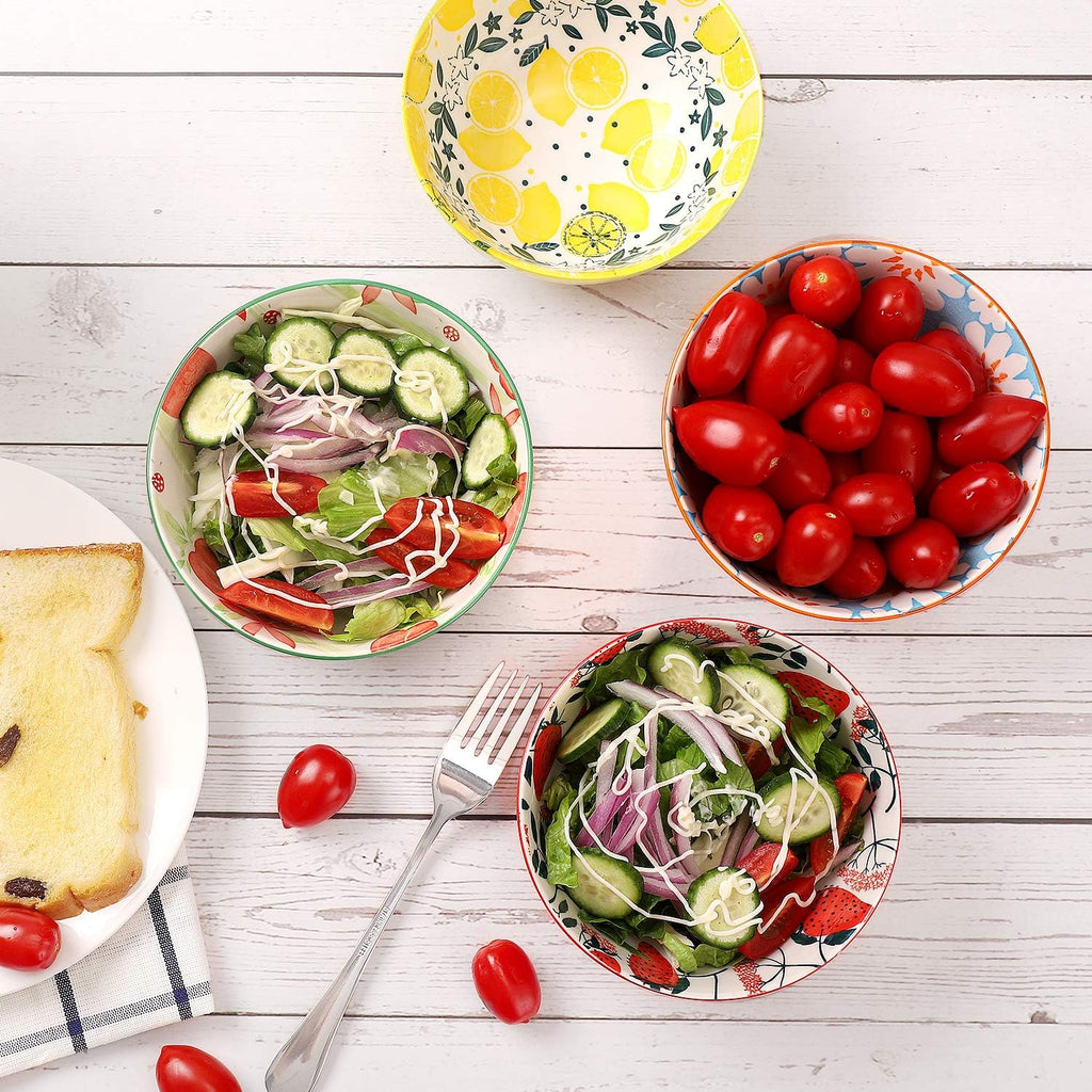 Colorful Crestiva Dinnerware – Salad and Pasta Bowls