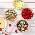Colorful Crestiva Dinnerware – Salad and Pasta Bowls