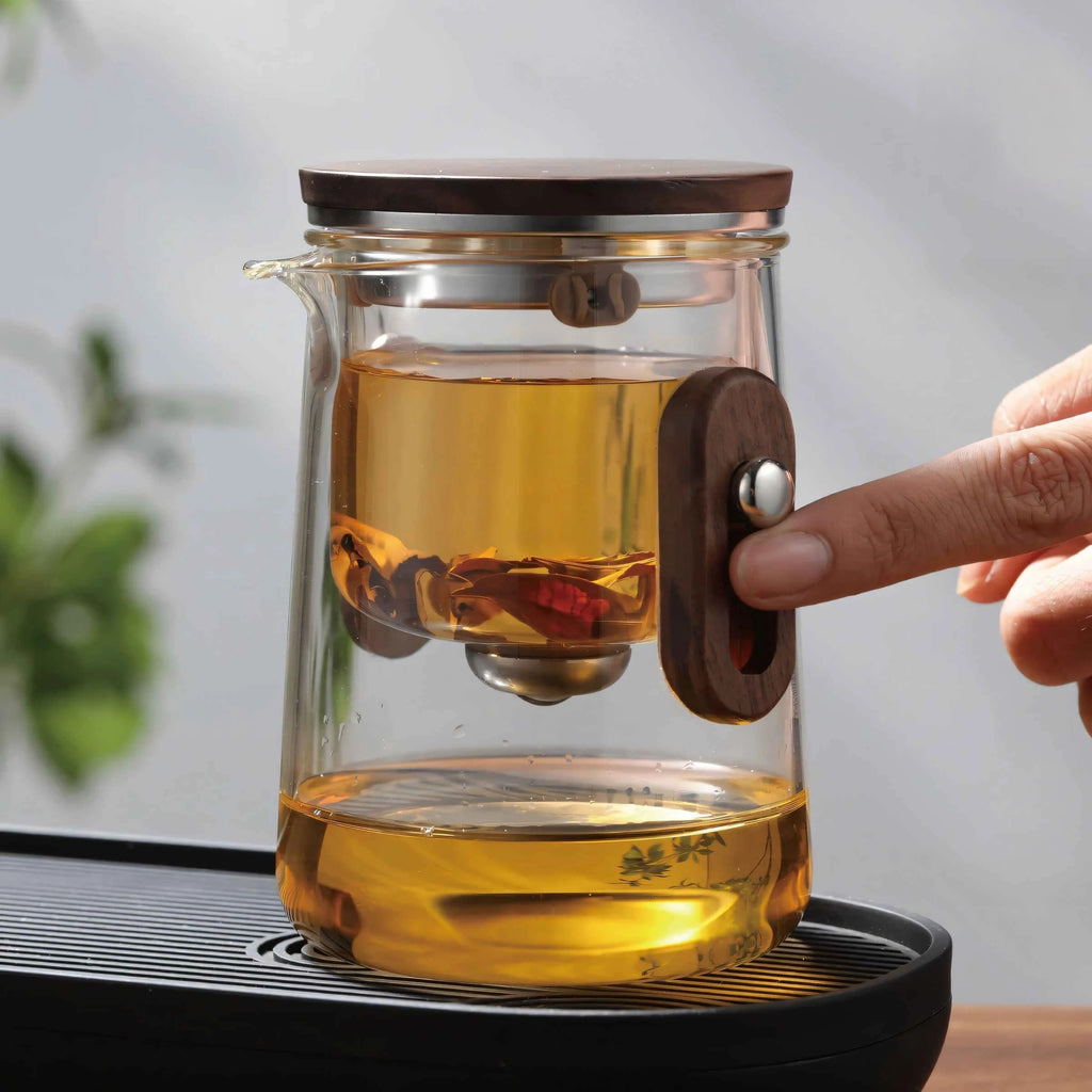Complete travel tea set in durable case