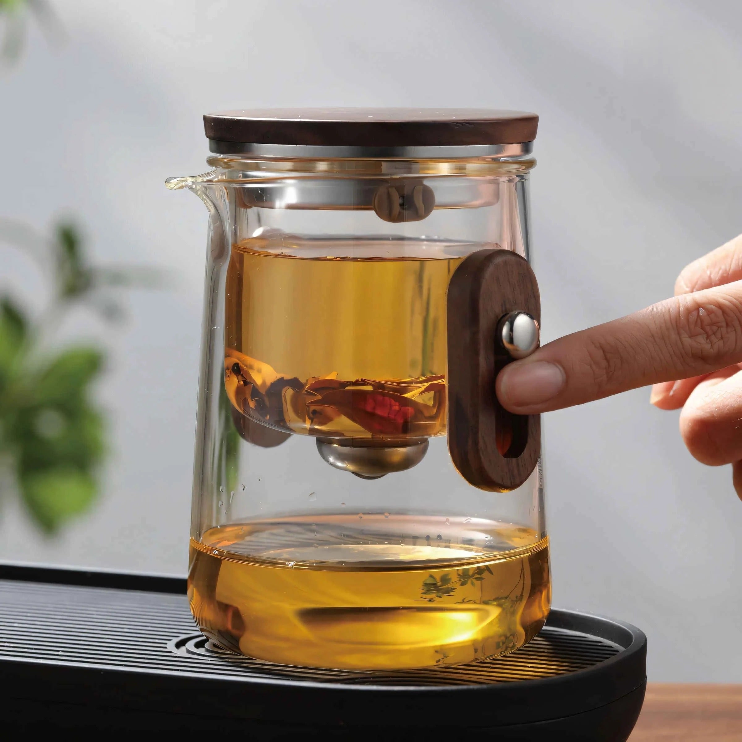 Complete travel tea set in durable case