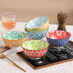 Crestiva Cereal and Soup Bowls – Colorful Designs