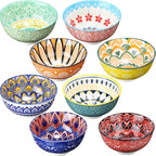 Crestiva Colorful Ceramic Bowls Set of 8 – 10oz