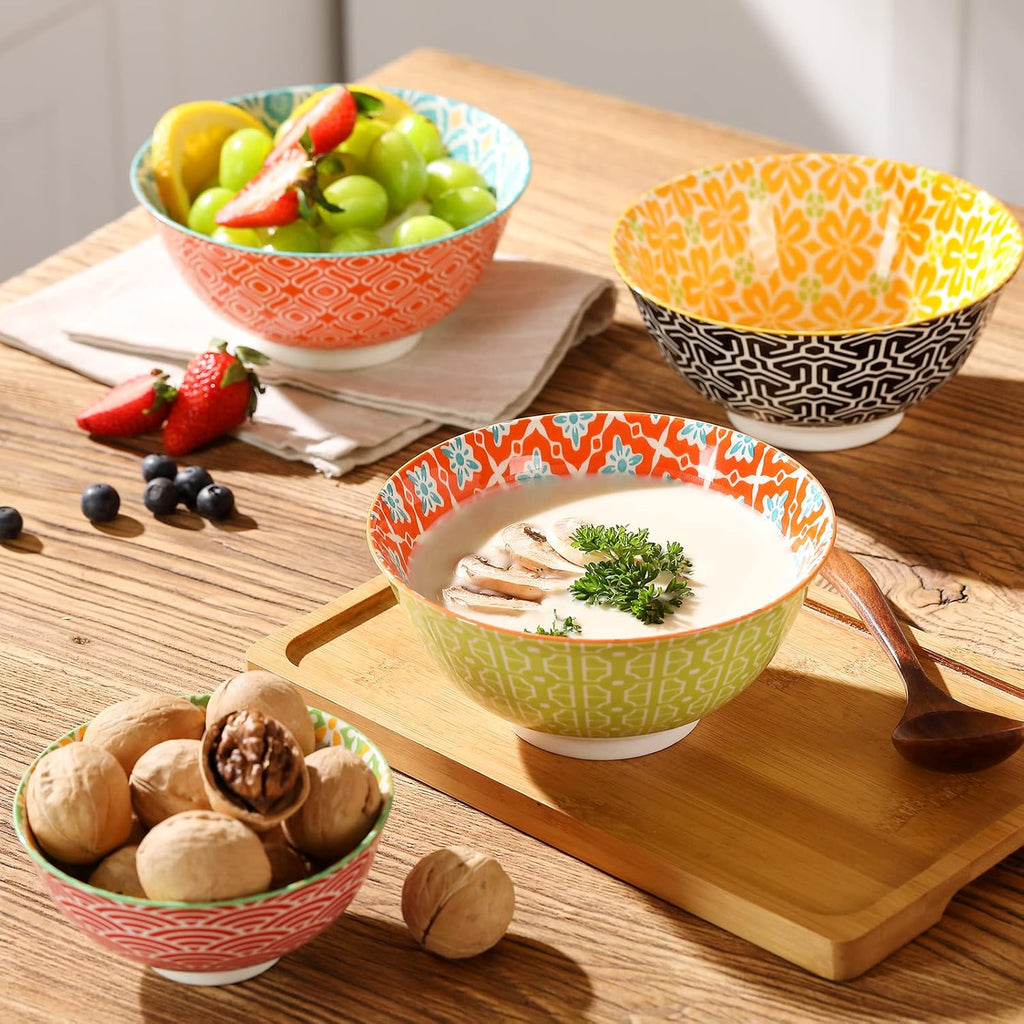 Durable Lead-Free Ceramic Bowls – Microwave and Dishwasher Safe