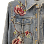 Embroidered Denim Jacket Womens
