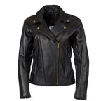Womens Fitted Classic Motorcycle Jacket
