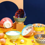 Gift-Ready Crestiva Vintage Style Ceramic Bowl Collection