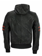 Mens Racing Hooded Biker Jacket