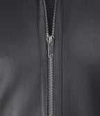 Mens Stylish Black Cafe Racer Leather Jacket