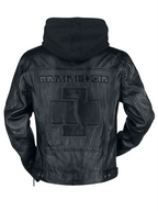 Rammstein Logo Black Leather Jacket