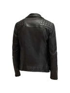 Mens Conroy Rugged Leather Biker Jacket