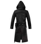 Rylar Hooded Leather Duster Coat