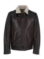 Mens Teddy Brown Leather Jacket