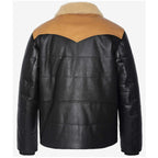 Mens Western Style Puffer Aviator Jacket