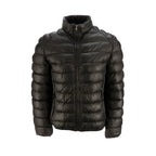 Mens Leather Puffer Jackets