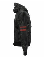 Mens Racing Hooded Biker Jacket