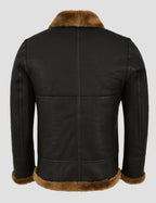 Premium Brown B3 Sheepskin Bomber for Men