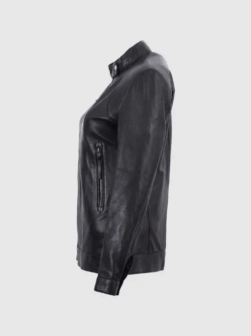 Black Leather Motorcycle Jacket