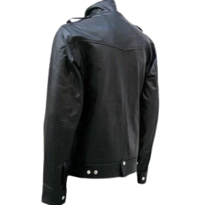 Designer Black Men's Biker Leather Jacket