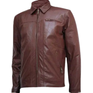 Brown Leather Jacket Men's
