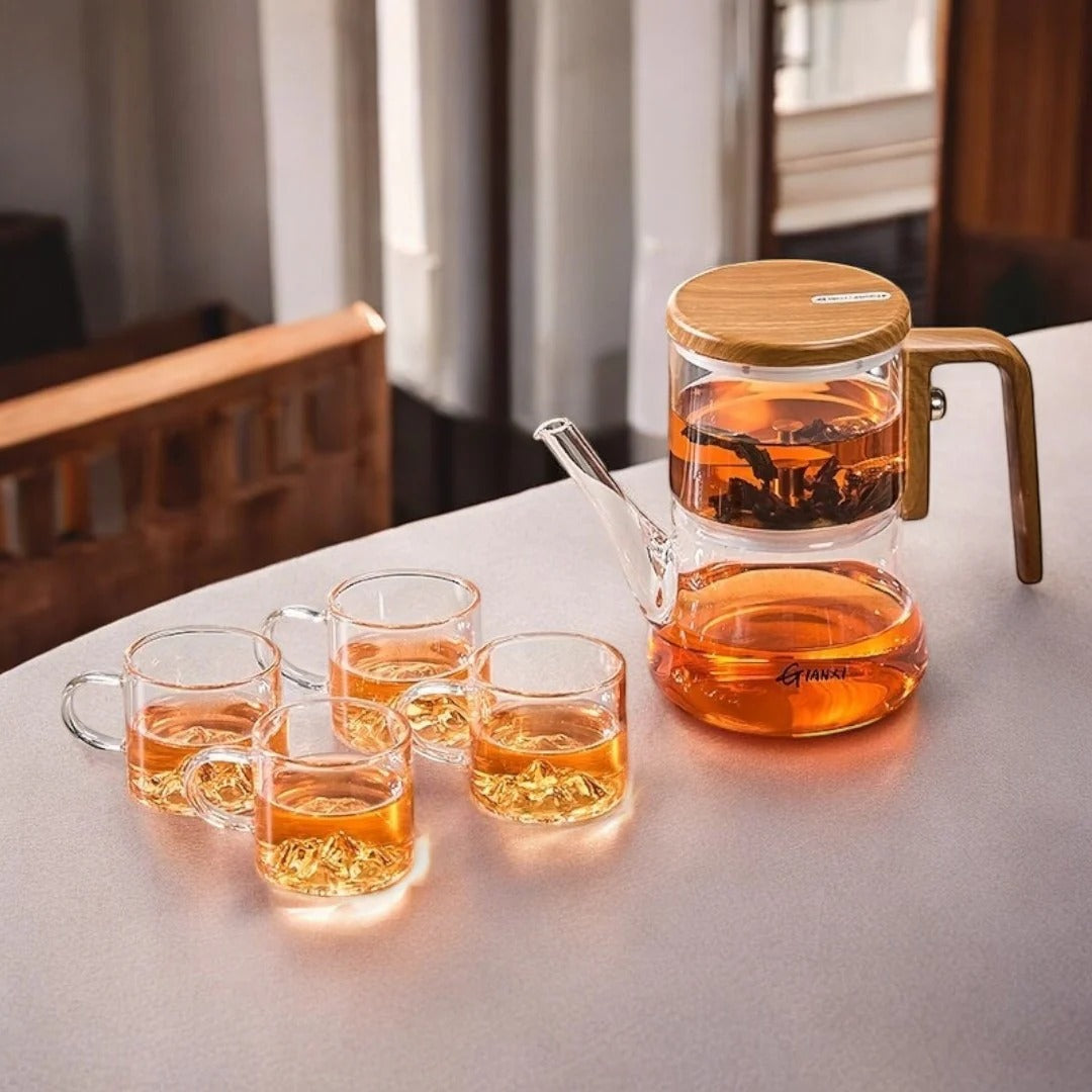 Premium magnetic teapot brewing loose leaf tea