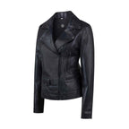 Womens Sheep Leather Biker Jacket