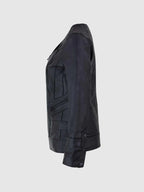 Womens Sheep Leather Slim Jacket