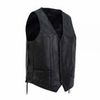 Mens Side Lace Leather Vest