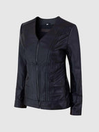 Womens Sheep Leather Slim Jacket