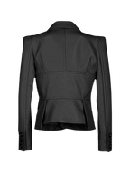 Slim Fit Womens Black Leather Coat