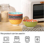 Stackable Colorful Porcelain Bowls for Everyday Dining