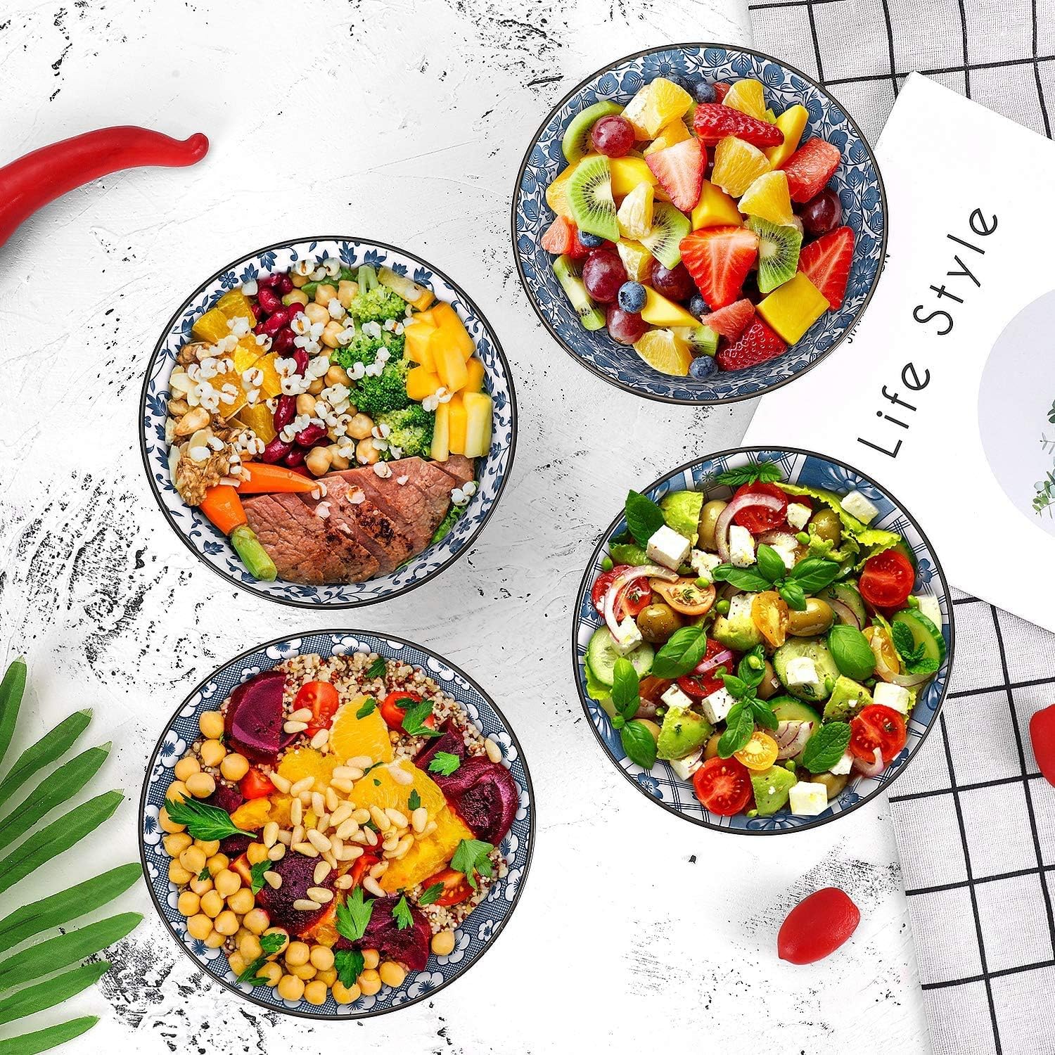 Stackable Crestiva Ceramic Bowls – Easy Storage Design