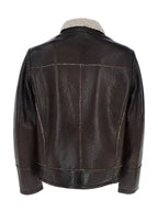 Mens Teddy Brown Leather Jacket