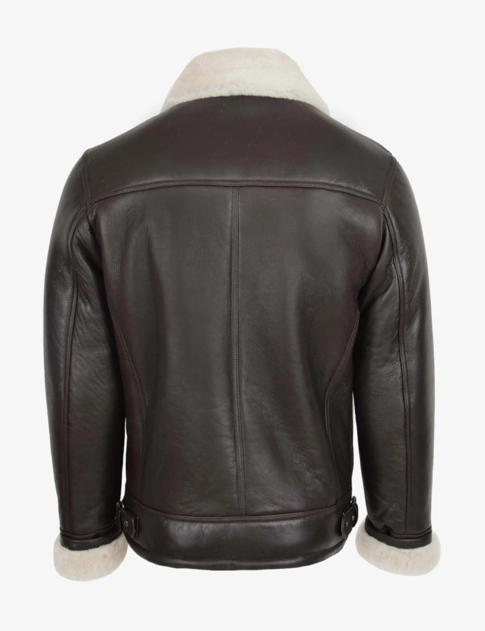 Blen Aviator Jacket with Cross-Zip in Shearling Leather